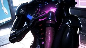 cyberpunk anime gals in january hentai comp