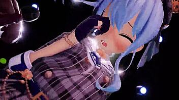 hololive's suisei gets animated sex in mmd 3.