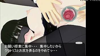 Bound teacher fingered with toys part three