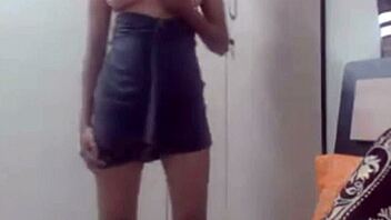 Big Boobs Play In The Black Night