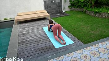 Step Sister Rides Big Cock After Yoga Session