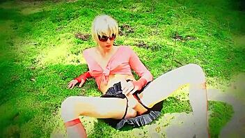 Shemale Says 'I'm So Sexy In The Forest'