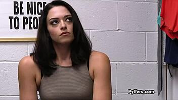 teen 18+ thief caught with fat dick stuffed in pretty face