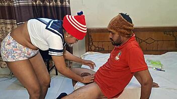 Hey, check out Hanif and Adori's stepsister riding to a creampie after that intense doggystyle session