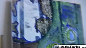 natasha nice masturbating alone with her big tits and ass