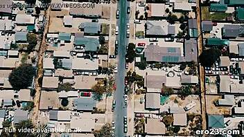 Draming of perfect sex, Maya Bijou rides ebony lover in spooning bliss