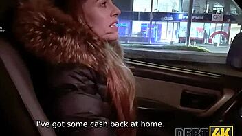 Why does this skinny babe have dirty sex with agent for Debt4k? No choice!
