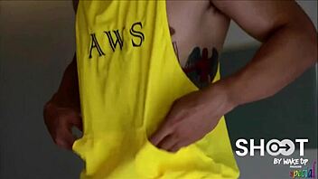 Asian Japanese Hunk in Gay Shooting with Detailed Cock Actions