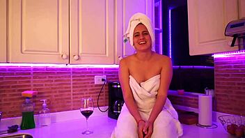 latina babe in casting interview gets excited