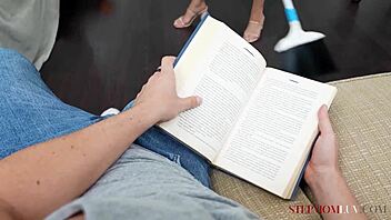 Busty Stepmom Sucks Big Dick Dry!