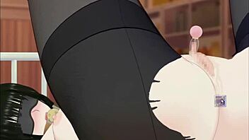 Bound teacher fingered with toys part three