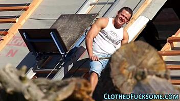 I watch clothed euro whore get nailed