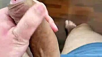 Cute Brazilian twink shows off his big penis.