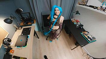 Jinx is a wild woman and gives a great blowjob and fucks hard.