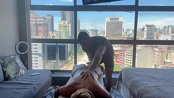 relaxing and cumming on masseur's cock