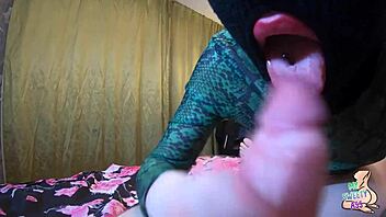 My neighbor just sucks and swallows every drop of cum!