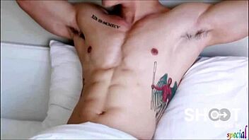 Asian Japanese Hunk in Gay Shooting with Detailed Cock Actions