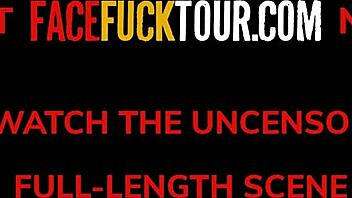 Candee Licious on a face fuck tour with a fake yoga teacher