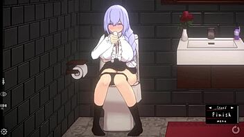 fun on the sofa and toilet with a fuck doll in ep 2