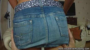 Chiara admires the throbbing dick in POV.