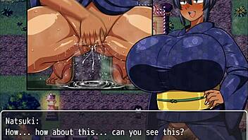 Tanned Girl Natsuki Hentai Squirts On Monster Cock