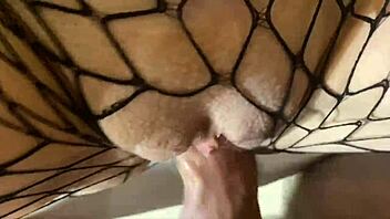 Did I cum a lot on her lace stocking?