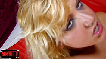 Blonde babe enjoys fucking and cumshot with cute young spanish teen.