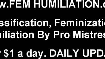 Detailed indulgence of crossdressing fetish with bisexual femdom BDSM.