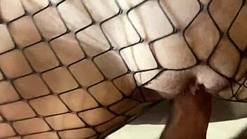 Did I cum a lot on her lace stocking?