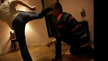 Gay Foot Kickboxing Match with Intense Action
