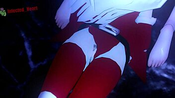 Whiterose's Bold Christmas Lesbian Squirting in 3D Anime