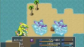 While I work, my friends tease the pervert fondling big tits