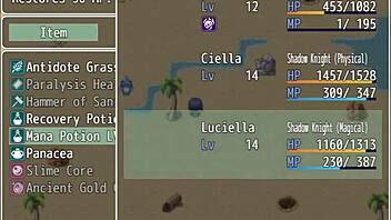 While I work, my friends tease the pervert fondling big tits