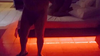 Blonde wife bent over for anal with husband's friend