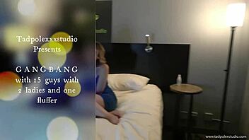 Preview From 2 Ladies Ganbang With 15 Guys And Porn Star Rebel Rhyder Fluffing