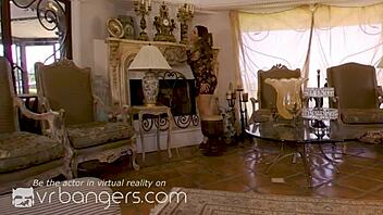 VR porn with a hot woman with great ass and big boobs.