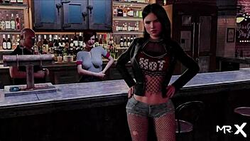 Fashionbusiness - oiled up model dancing in 3d hentai game e2 23