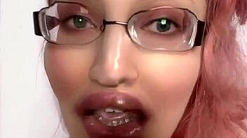 Submission and domination with glasses-wearing Findom addict