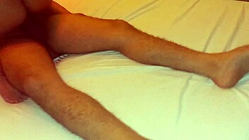 Blonde wife bent over for anal with husband's friend