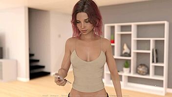 3D porn game with big tits and nipples bouncing