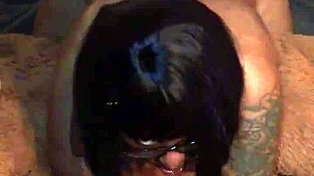 Nerdy Hazelnut's big ebony ass gets pounded