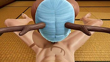 New Year's Eve hentai in 3D with big boobs and ass cosplay