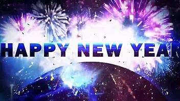 Horny Girlfriend Gives Lucky Gateman a Passionate Fuck as New Year Present