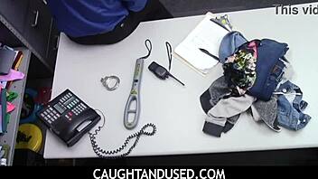 sexy petite teen thief punished by police in garage