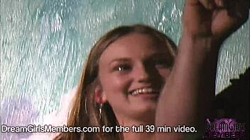 College Girls Rip Off Shirts During Spring Break Wet T-Shirt Contest, Flashing Tits Publicly