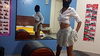 Latina ebony amateur initiation