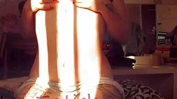 Hey, watch this horny shaved pussy doggystyle lesbian action in the sun