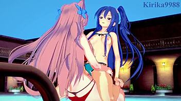 Tsubasa and Maria in hot futanari scene - Symphogear hentai