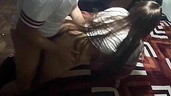 Wow, banging a Mexican student outdoors after class, almost got caught! 😅