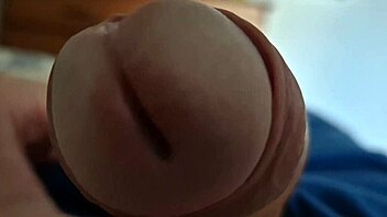 close-up of my cock's head teasing you